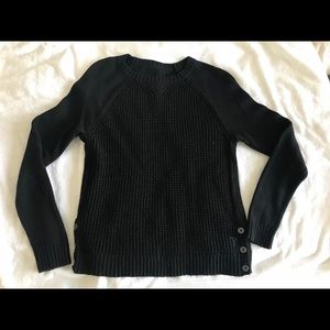 Black knit sweater